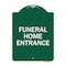 Signmission Entrance Sign Funeral Home Entrance, Green & White Aluminum Architectural Sign, 18" H, GW-1824-24094 A-DES-GW-1824-24094 - alternate 1